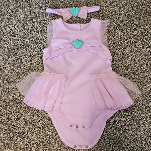 Disney Little Mermaid 24 Month Onesie With Headband